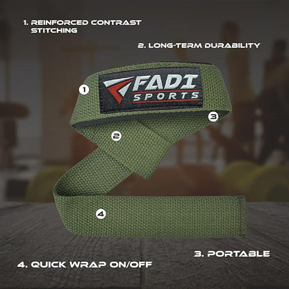 Lifting Wrist Straps for Weightlifting, Bodybuilding, Powerlifting & Deadlifts – 24 Inch Cotton Straps with Padded Neoprene for Strength Training & Grip Support