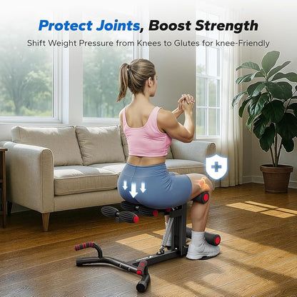 MERACH Deep Squat Machine for Women, Adjustable Glutes Trainer Machine, Core & Leg Exercise, Push Up Board Workout Equipment at Home Gym