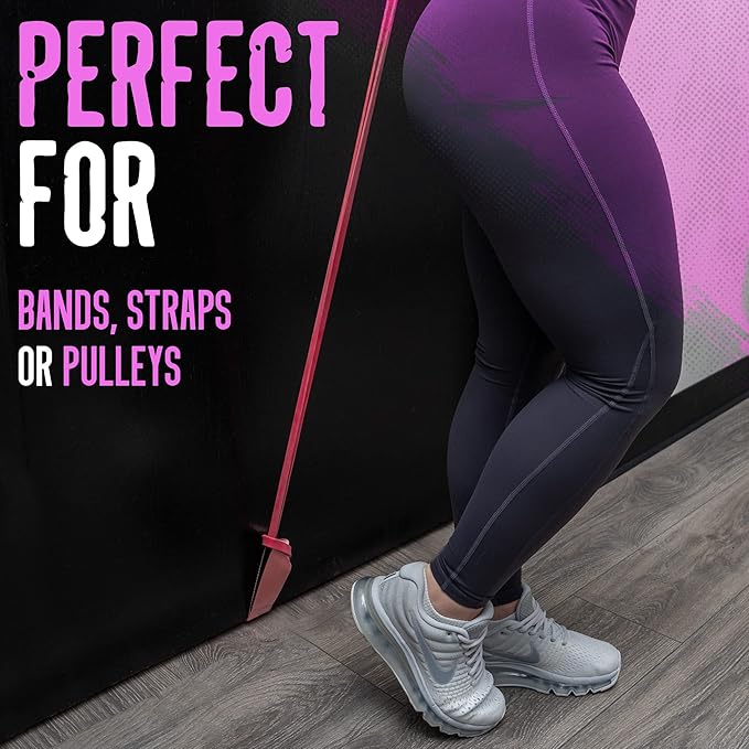 Gradient Fitness Door Anchor for Resistance Bands | Heavy Duty Resistance Band Door Anchors for Stretching Straps, Physical Therapy Exercises & Closed Loop Bands. Door Anchor for Home Gym Workout
