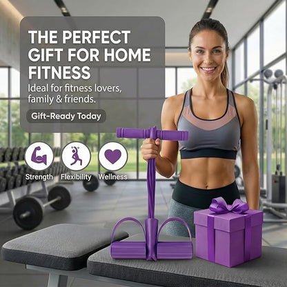 Resistance Bands with Handles, 6 Tube Pedal Exercise Bands for Home Workout, Adjustable Resistance Bands for Arms Legs & Core Training