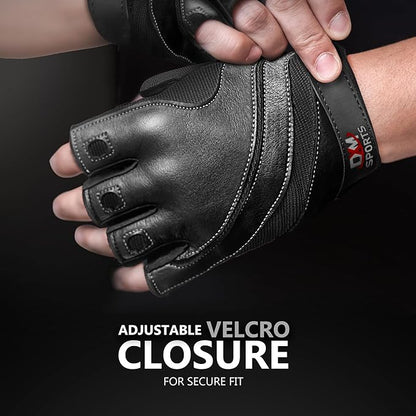 DXM SPORTS Workout Gloves for Men, Gym Weight Lifting Gloves with Wrist Support - Breathable, Anti-Slip Gloves for Exercise, Fitness, Cycling, Training, Outdoor Sports