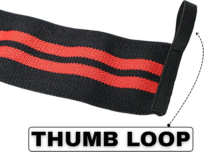 Wrist Straps for Weightlifting – 18” Heavy Duty Polyester Elastic Lifting Straps with Wrist Support, Gym Straps for Deadlifts, Pull Ups, Strength Training, Weight Lifting Accessories for Men & Women