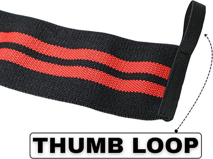 Wrist Straps for Weightlifting – 18” Heavy Duty Polyester Elastic Lifting Straps with Wrist Support, Gym Straps for Deadlifts, Pull Ups, Strength Training, Weight Lifting Accessories for Men & Women