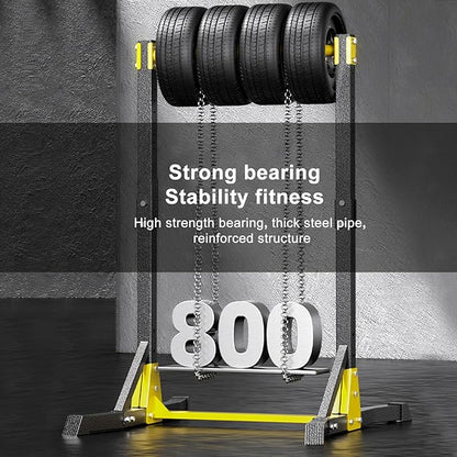 Power Tower Pull Up Dip Station, Workout Equipment Portable Pull Up Bar, Free Standing Pull Up Bar for Home Gym, Pull Up Stand Station 400LBS with 11 Gears Adjustment
