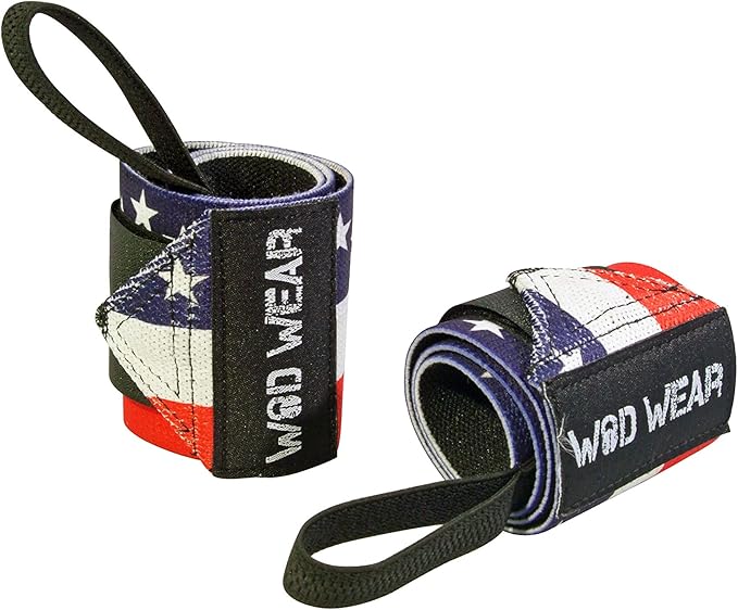 Elastic Wrist Wraps for Powerlifting, Strength Training, Bodybuilding, Cross Training, Olympic Weightlifting, Yoga Support - One Size Fits All