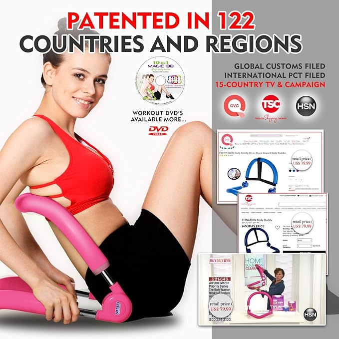 Ab Machine for Home Gym – All-in-One Abs Workout Equipment, Core & Sit Up Trainer for Stomach Exercise, USA Patented Ab Crunch Machine, Black