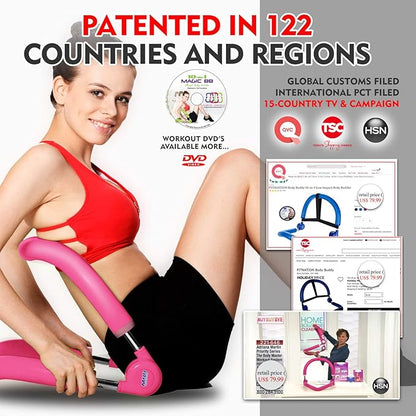 Ab Machine for Home Gym – All-in-One Abs Workout Equipment, Core & Sit Up Trainer for Stomach Exercise, USA Patented Ab Crunch Machine, Black