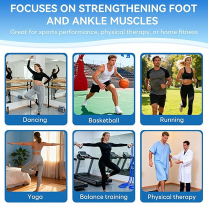 Ankle Balance Board & Ankle Strengthener for Physical Therapy Rehab, Plantar Fasciitis Relief, Stability Training, Balance Training – Foot Strengthener & Single Leg Balance Board