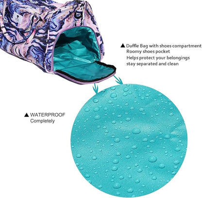 Original Floral Water Resistant Duffel Bag Gym bag Weekender Travel Bag for Gym Beach Travel Daily Bags