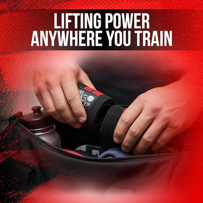 Nordic Lifting Wrist Wraps (1 Pair/2 Wraps) – Lifting Wrist Wraps with Thumb Loop for Weightlifting, Powerlifting & CrossFit – Durable Wrist Support Straps for Men & Women – Gym Essentials for Heavy Lifts