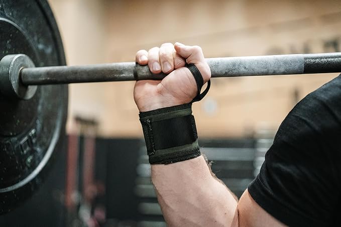 WARM BODY COLD MIND - Premium Cotton Weight Lifting Wrist Wraps for Cross Training, Powerlifting, Deadlift, Weightlifting, Gym, Wrist Straps, Workout, Fitness, Heavy-Duty Support with Thumb Loop