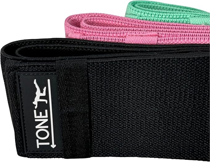 Adjustable Fabric Resistance Bands Set, Non Slip Resistance Bands for Enhanced Toning, One Size Fits All Workout Booty Bands for Women