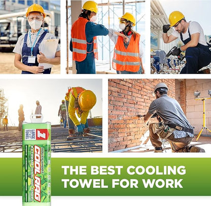 Cool Cool RAG Extreme Cooling Towel for Heat Relief - PVA Cooling Towel for Workout, Gym, Running and for Other Outdoor Sports - Cooling Rag for Neck - Cool Towel for Quick Cooling