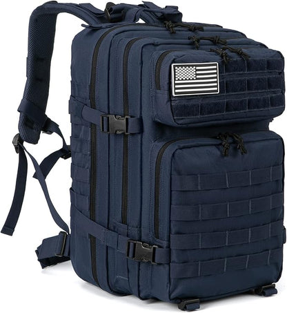 QT&QY 45L Military Tactical Backpacks Molle Army Assault Pack 3 Day Bug Out Bag Hiking Treeking Rucksack…