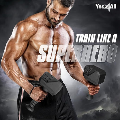 Yes4All Kettlebell Special Shape, Upgraded &Multifunctional for Advanced Training, Solid Cast Iron Powder Coated, Anti Slip Handle Strength Training Equipment