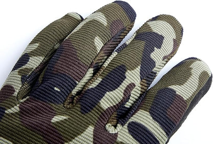 ChinFun Full Finger Workout Gloves for Men Breathable Gym Exercise Weight Lifting Gloves Full Palm Protection Deep