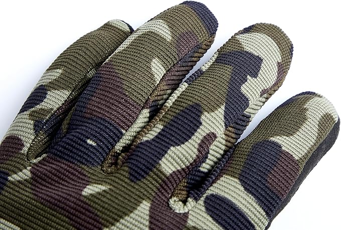ChinFun Full Finger Workout Gloves for Men Breathable Gym Exercise Weight Lifting Gloves Full Palm Protection Deep