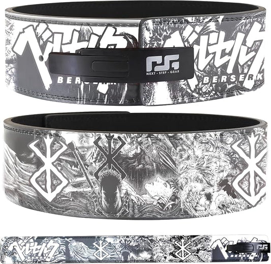 Anime Weight lifting belt Berserk Weightlifting Belt for Men & Women – Guts' Power Manga Gym Belt, Heavy Duty Powerlifting Belt for Squats, Deadlifts, and Gym Training – Ultimate Support & Comfort