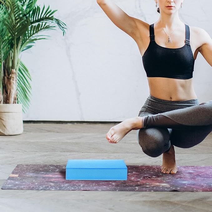 NOLITOY Balance Pad Yoga Mat Cushion Non-Slip Thickened Foam Kneeling Knee Pad for Home Workout Fitness and Physical Therapy Exercise Training in Light Blue