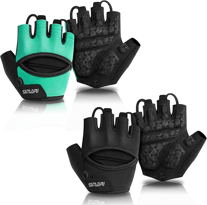 SIMARI Workout Gloves for Women Men with Full Palm Protection, Strong Grip, Cushion Impact, Breathable, Suitable for Gym Training, Kayaking, Weight Lifting, Exercise, Fitness, Cycling
