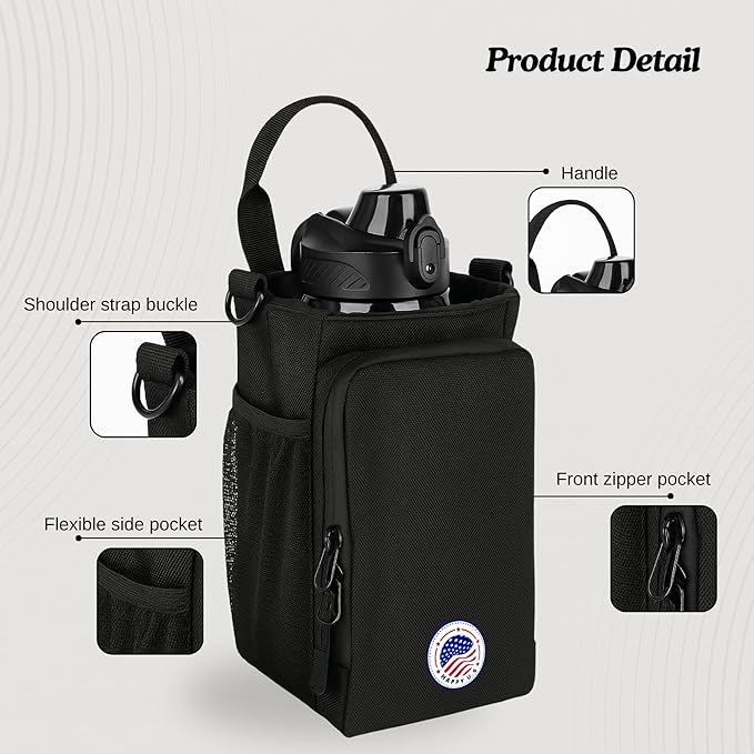 Magnetic Gym Bag and Bottle Bag, Magnatic Sport Bag For Men and Women Sling Gym Baag Travel Work with Water Bottle Holder, Phone Pockets Magnetic Attachment, Water Bottl Carrier Holder