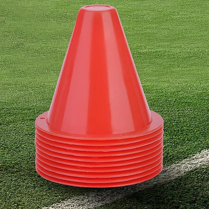 10-Pack Football Training Cones, Bracket Accessories, Obstacle Marking Set
