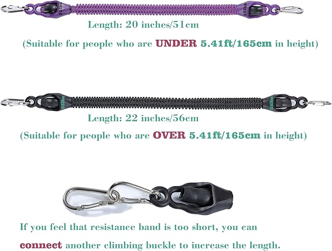 Pedal Resistance Band, Rebomer Exercise Band Home Fitness Band for Working Out, 4-Tube Elastic Sit Up Pull Rope for Men Women, Multifunction Tension Rope for Strength Training/Yoga with 2 Ankle Straps