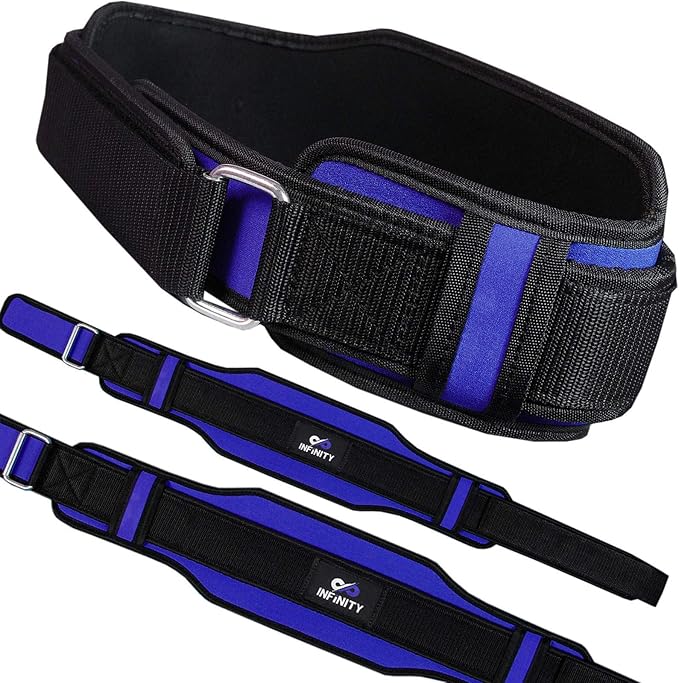 Neoprene Weight Lifting Belts Double Back Support Gym Workout Training Fitness