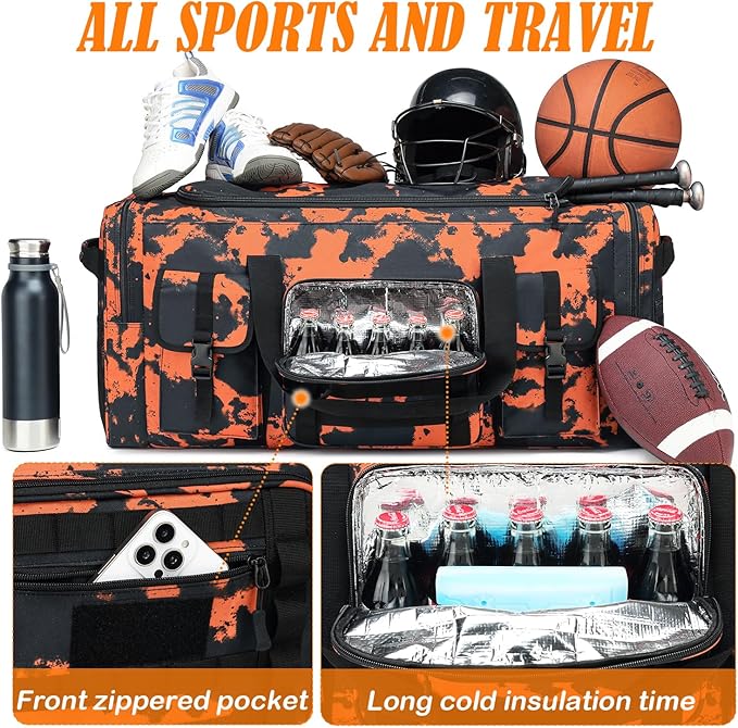 135L 37" Extra Large Duffle Bag for Men, Heavy Duty Sports Gym Equipment Travel Duffle Bag