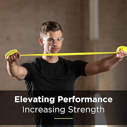 THERABAND Professional Resistance Band, Yellow Level 1 Light, 5 ft Exercise Band for Physical Therapy, Strength Training, Upper and Lower Body Workouts, Yoga and Pilates
