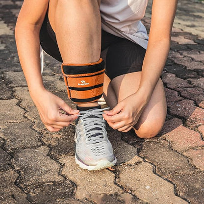 Adjustable Ankle Weights 1-3/4/5/6/8/10/12/15/20 LBS Pair with Removable Weight for Jogging, Gymnastics, Aerobics, Physical Therapy