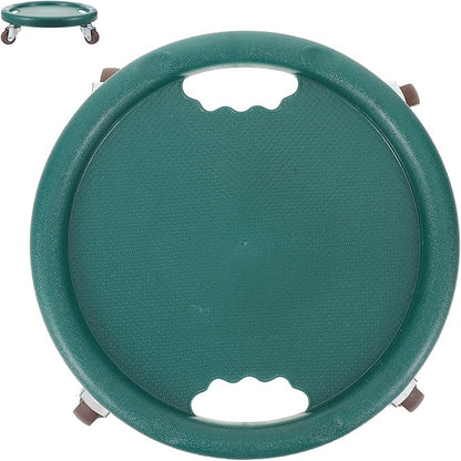 BESTonZON Abdominal Roller Wheel with Four-wheel Design, Multifunctional Silent Core Workout Equipment, Green Exercise Sliders Disc for Home Gym Abdominal Exercise and Strength Training
