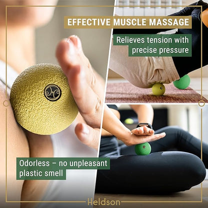 HELDSON® EPP Fascia Massage Balls Set [6cm & 8cm] – Trigger Point Massage Ball for Back, Feet & Neck – Deep Tissue Muscle Release & Myofascial Therapy – Lightweight & Firm