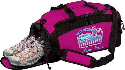 Personalized Cheerleading Duffel Bag with Custom Name – Cheer Team Gym Bag for Girls, Competition Travel Bag, Custom Team Colors & Year