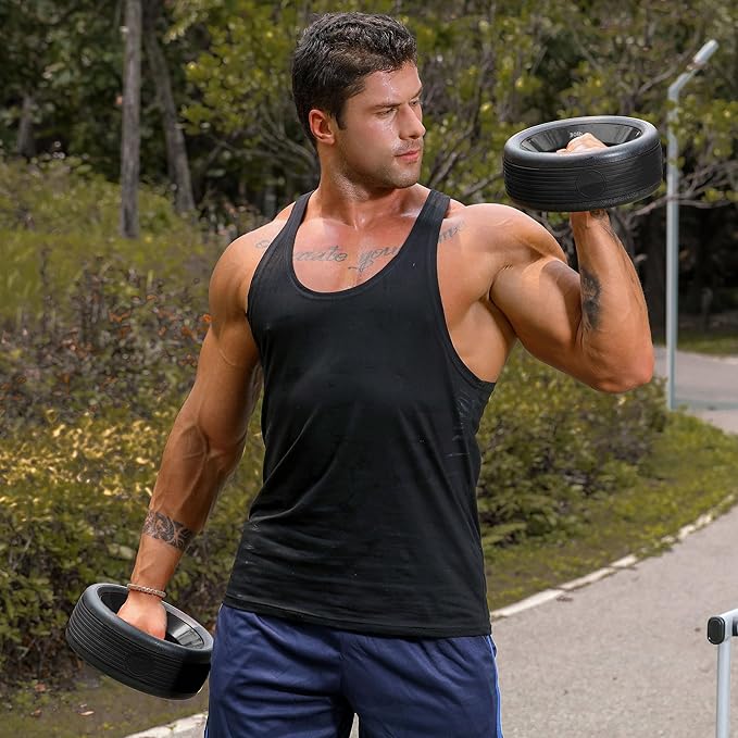Dumbbell Weight Plates –Dual Purpose Ergonomic Fitness Equipment, Multifunctional Design for Strength Training, Full Body Workouts and Home Gym