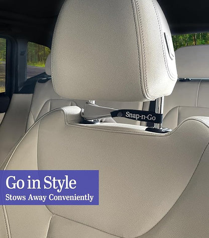Car Seat Towel Cover After Gym Workout Yoga Pets: Snap-n-Go Seat Sheet™ Universal Fit with Headrest Post Straps, Quick-Dry Washable Sweat Protector for Car, Truck SUV Interior Protection (Light Gray)