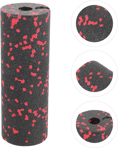 ABOOFAN Compact Fitness Foam Roller Massage Stick, Hollow Portable Back Muscle Massager for Exercise Relaxation and Travel, Red Foam Exercise Roller for Muscle