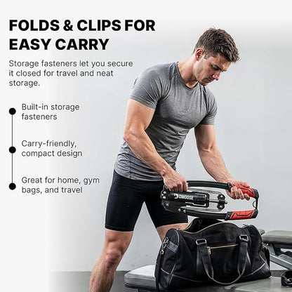 DMoose Fitness Arm Blaster for Biceps and Triceps - Heavy Duty Aluminum, Soft Neck Padding & Adjustable Straps - Bicep Curl Support for Isolation & Strength Training - Biceps Workout Equipment for Men