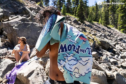 PackTowl Personal Ultralight Microfiber Camping and Travel Towel, Flow Print, Body