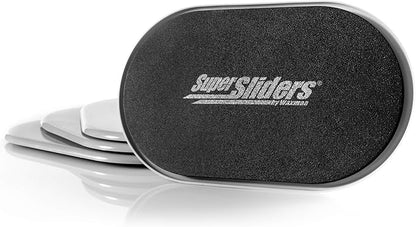 Super Sliders4744095N Reusable XL Heavy Furniture Sliders for Carpet- Quickly and Easily Move Any Item, 9-1/2" x 5-3/4' Gray (4 Pack)