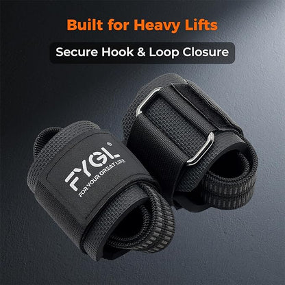 Weight-Lifting-Straps - Neoprene Padded Wrist Support with Nylon Dura Grip, Wrist Wraps for Weightlifting, Powerlifting, Deadlift & Strength Training