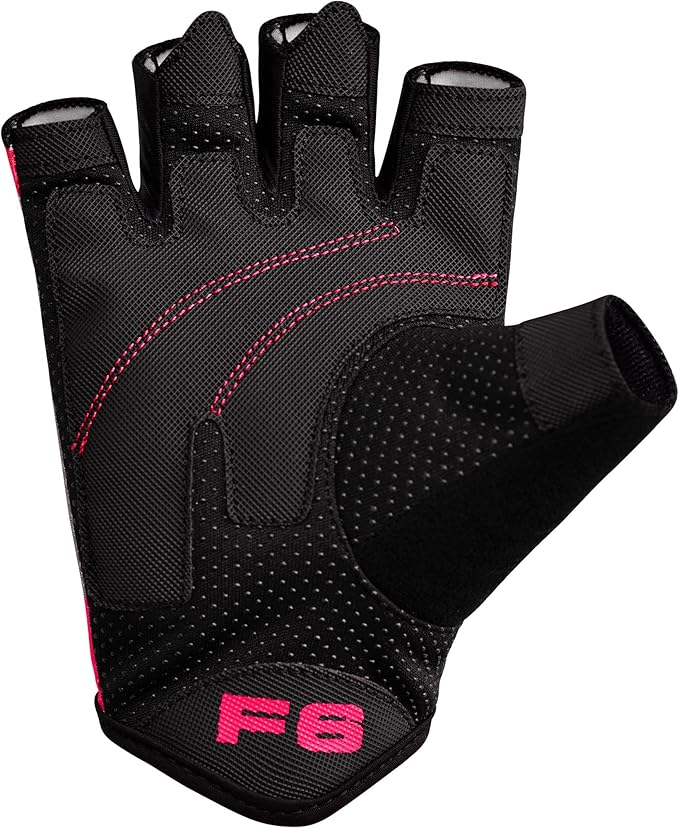 RDX Weight Lifting Gloves Gym Fitness Workout, Anti Slip Padded Palm Elasticated Strength Training Equipment Men Women Half Finger Exercise Bodybuilding Calisthenics Cycling Rowing Climbing