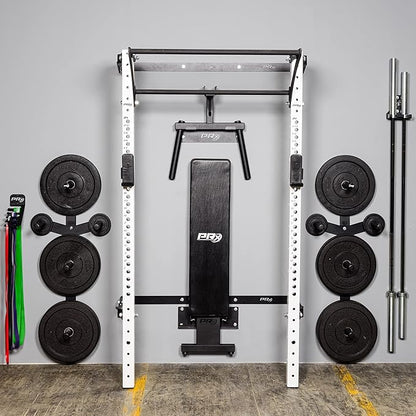PRx Performance Profile® PRO Squat Rack 3x3 with Kipping or Multi-Grip Pull Up Bar, 89" or 95" Uprights As Seen On Shark Tank Wall Mounted Home Garage Gym Exercise System