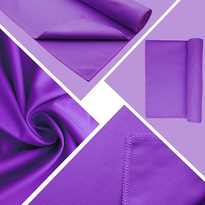 MIAOMIAO Non-Slip Hot Yoga Towel Set,Super Absorbent Microfiber in, 24.5" x 72" - Anti-Slip, Injury Free Design for Pilates, Yoga Mats, Exercise, and Fitness Gear
