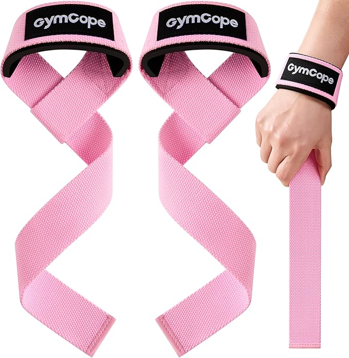 Lifting Wrist Straps for Weightlifting, Heavy Duty Wrist Straps for Deadlifts, Powerlifting, Bodybuilding and Strength Training, Secure Grip Support for Men Women 1 Pair