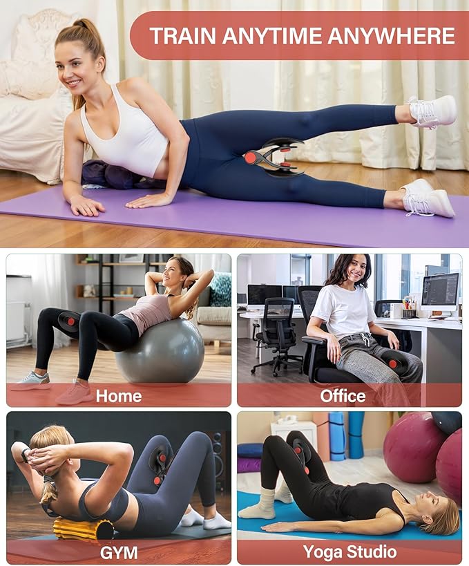 Kegel Exerciser, Pelvic Floor Muscle Exercise Devices for Women, Inner Thigh Exerciser Leg Workout Equipment Thigh Trainer for Male Hip Trimmer Inner Thigh Toner Workout