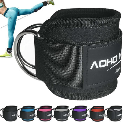 Ankle Strap for Cable Machine Attachments, Gym Accessories for Women and Men, Neoprene Ankle Cuffs for glute Kickback, Leg Workouts ande Booty Hip Abductors Exercise