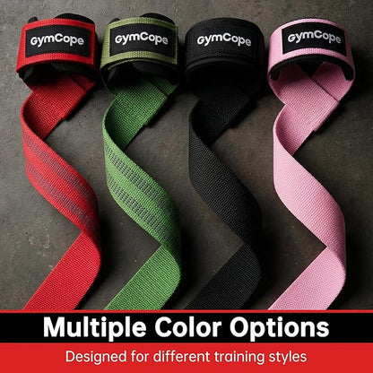 Lifting Wrist Straps for Weightlifting, Heavy Duty Wrist Straps for Deadlifts, Powerlifting, Bodybuilding and Strength Training, Secure Grip Support for Men Women 1 Pair
