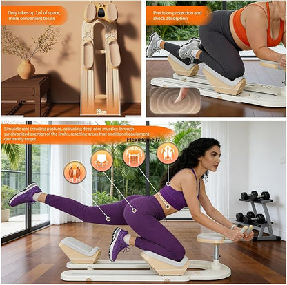 Spine Twist & Stretch Trainer Home Gym Exercise Machine, Ab & Back Stretcher for Core Lower Back Training, Full Body Stretch Twist Waist Leg Workout Equipment, US Local Ship