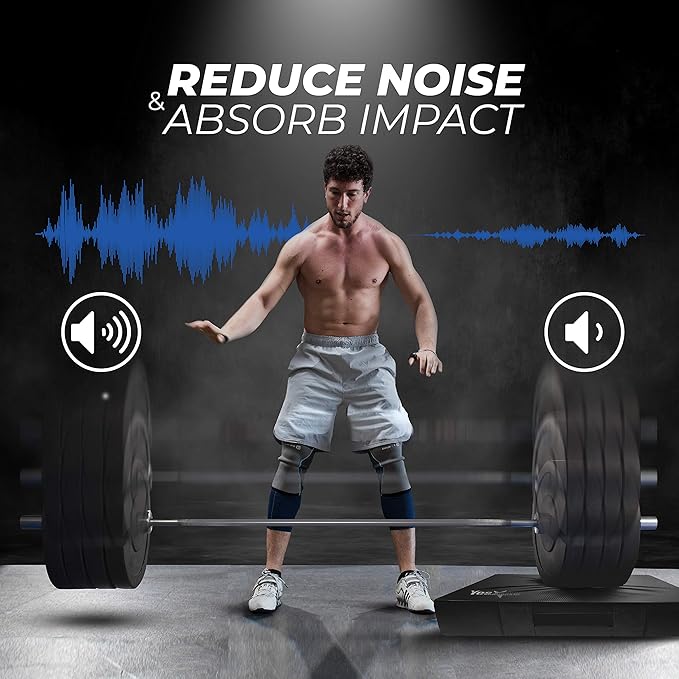 Yes4All Silencer Drop Pads/Weightlifting Drop Pads with PVC Cover & Easy Carry Handles – Sold in PairsVariation Theme